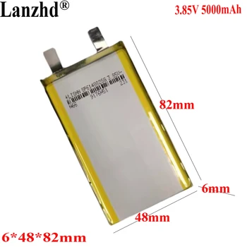 1-12 ks 3.85 V Polymer lithium batéria 4.4 V vysokého napätia 614882 5000mAh pre mobilný telefón vstavanú batériu, laptop battery
