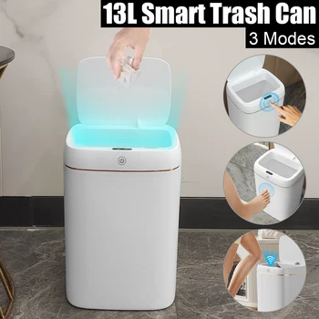 13L Automatické Smetisko Inteligentný Senzor Koša Touchless Odpadky, Koše na Elektrické Wastebasket Nepremokavé Inteligentné Kôš na Odpadky
