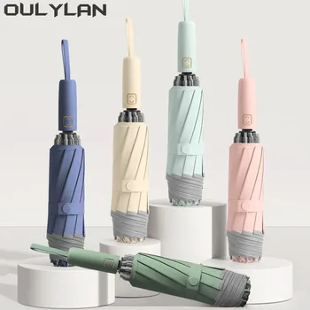 Oulylan 10 Rebier Vetru Silné Reflexná UV Skladacie Veľký Dáždnik Pre Ženy a MenFully Automatického Chodu Skladací Dáždnik